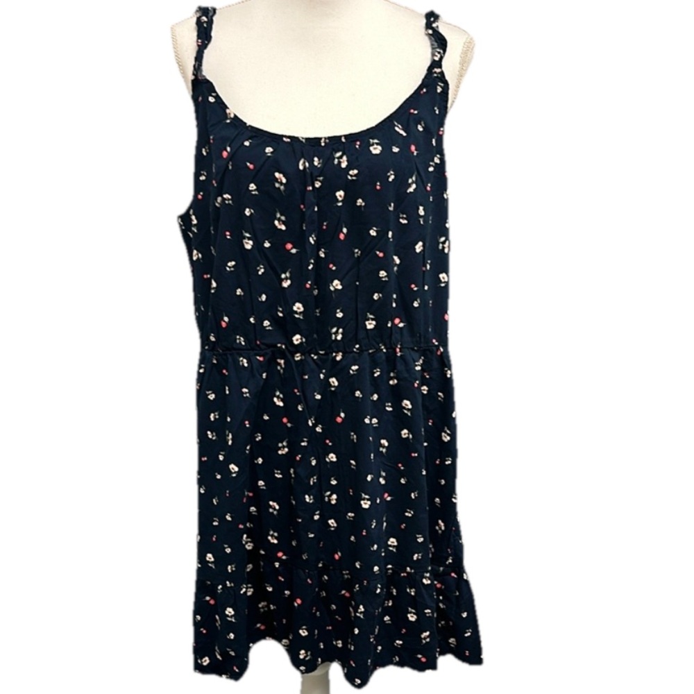 Banana Republic Womens Sleeveless Floral Mini Dress Ruffle Flowy Size XXL Casual